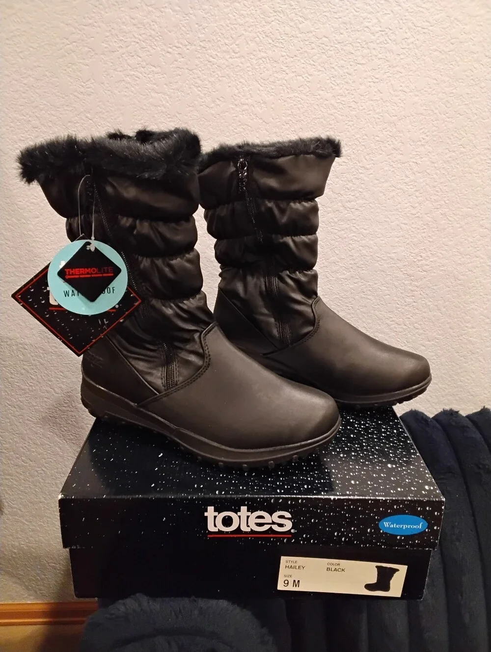 NWT Tote's Hailey Waterproof Winter Boots 9 Firm Price